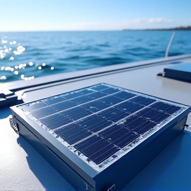 Painéis solares e bateria de backup para sensores